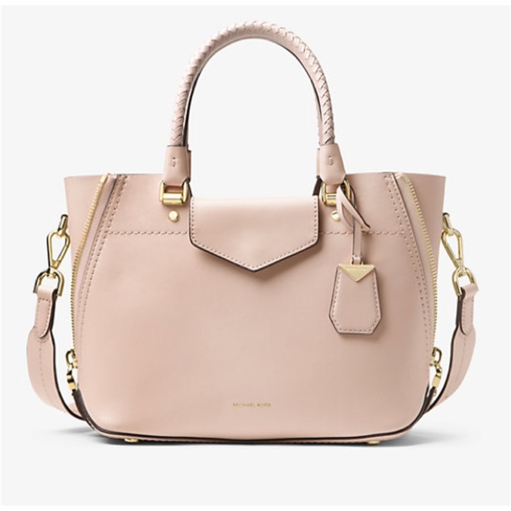 Michael Kors Blakely Leather Pink Leather Satchel NWT